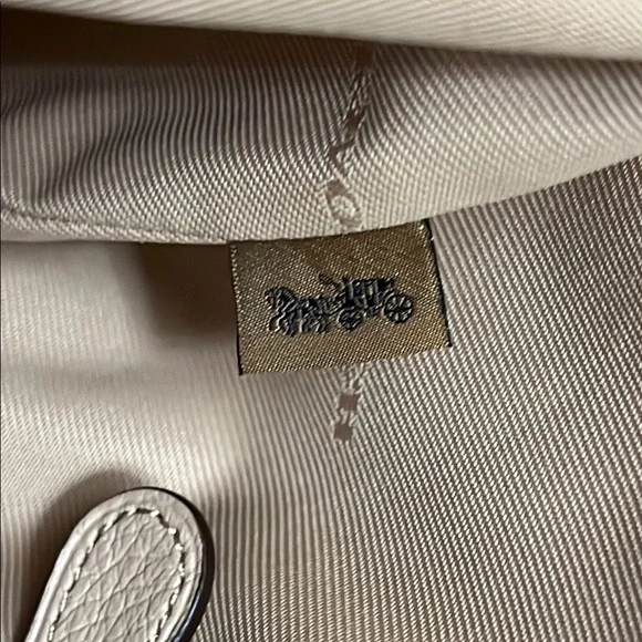 Coach Cream and Pink Floral Tote Bag - Picture 10 of 14